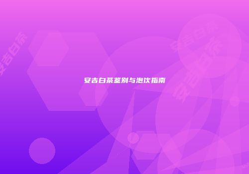 安吉白茶鉴别与泡饮指南