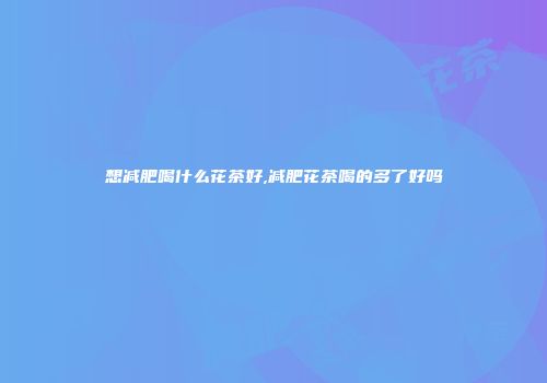 想减肥喝什么花茶好,减肥花茶喝的多了好吗