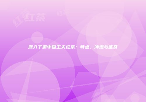深入了解中国工夫红茶：特点、冲泡与鉴赏