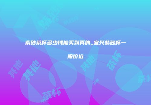 紫砂茶杯多少钱能买到真的_宜兴紫砂杯一般价位