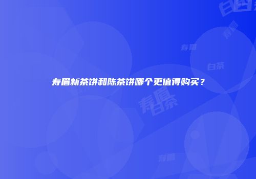 寿眉新茶饼和陈茶饼哪个更值得购买？