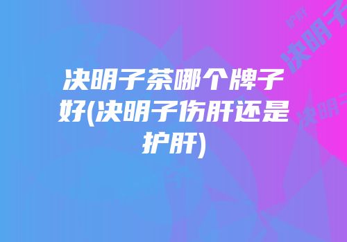 决明子茶哪个牌子好(决明子伤肝还是护肝)