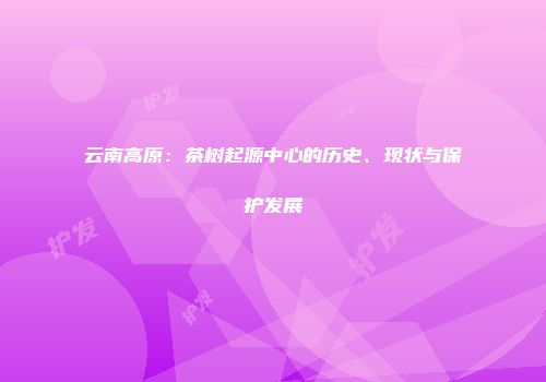云南高原：茶树起源中心的历史、现状与保护发展