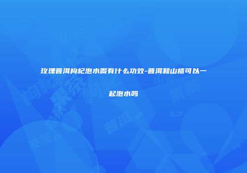 玫瑰普洱枸杞泡水喝有什么功效-普洱和山楂可以一起泡水吗