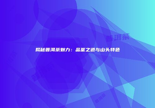 揭秘普洱茶魅力：品鉴之道与山头特色