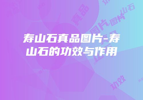 寿山石真品图片-寿山石的功效与作用