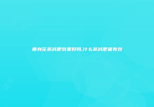 瘦身花茶减肥效果好吗,什么茶减肥最有效