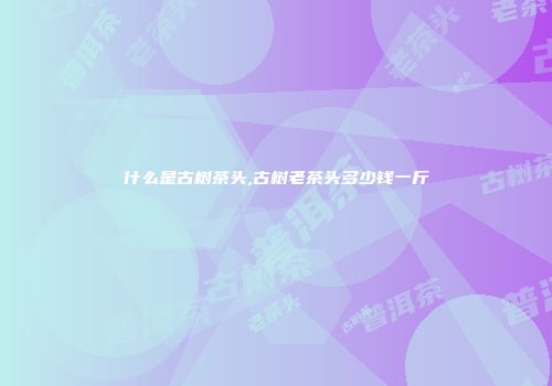 什么是古树茶头,古树老茶头多少钱一斤