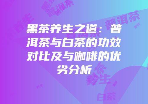 黑茶养生之道：普洱茶与白茶的功效对比及与咖啡的优劣分析