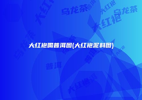 大红袍喝普洱图(大红袍泥料图)
