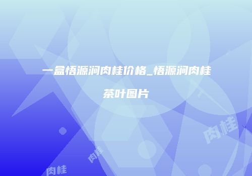 一盒悟源涧肉桂价格_悟源涧肉桂茶叶图片