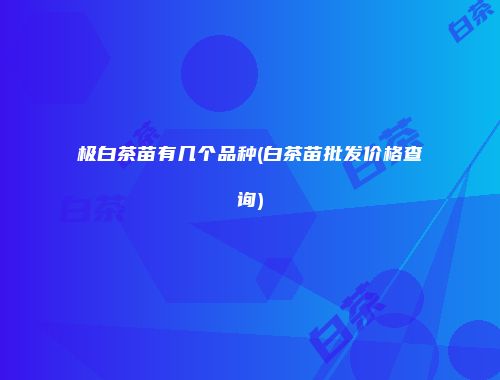 极白茶苗有几个品种(白茶苗批发价格查询)