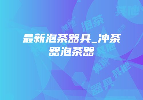 最新泡茶器具_冲茶器泡茶器