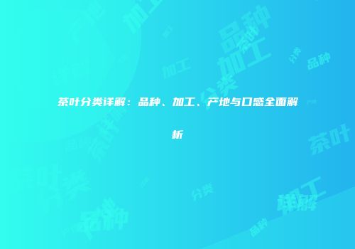 茶叶分类详解：品种、加工、产地与口感全面解析