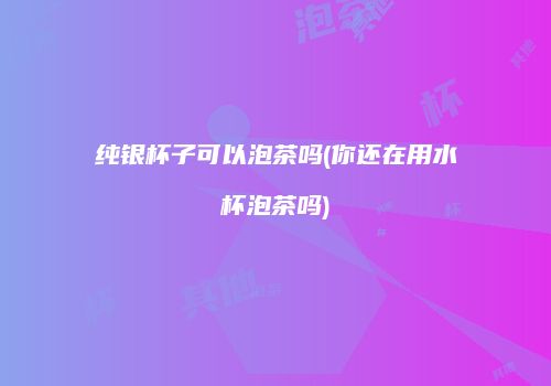 纯银杯子可以泡茶吗(你还在用水杯泡茶吗)