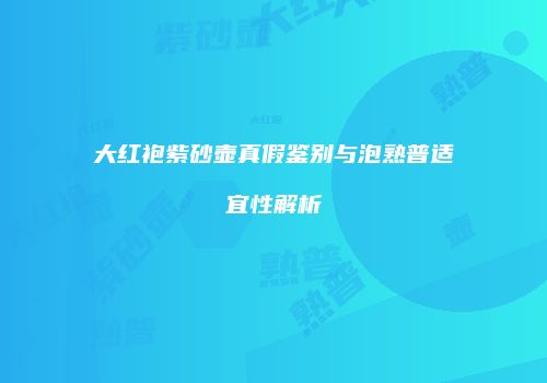 大红袍紫砂壶真假鉴别与泡熟普适宜性解析
