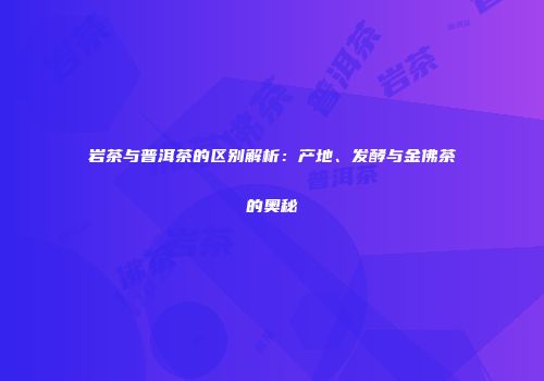 岩茶与普洱茶的区别解析：产地、发酵与金佛茶的奥秘