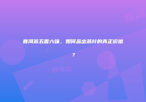 普洱茶五香六味，如何品出茶叶的真正价值？