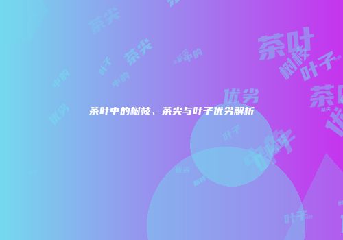 茶叶中的树枝、茶尖与叶子优劣解析