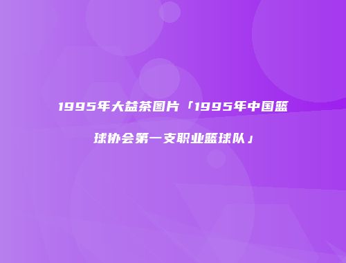 1995年大益茶图片「1995年中国篮球协会第一支职业篮球队」