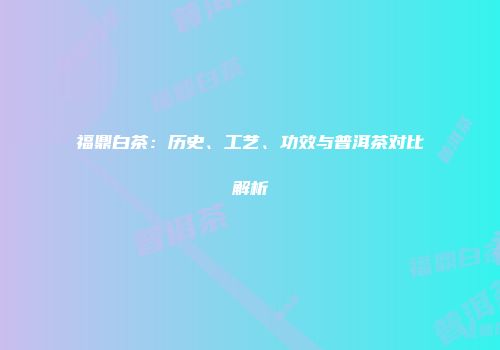 福鼎白茶：历史、工艺、功效与普洱茶对比解析