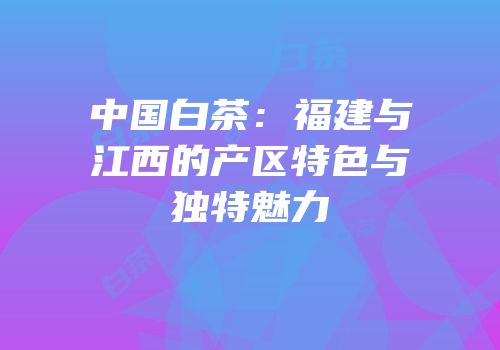 中国白茶：福建与江西的产区特色与独特魅力
