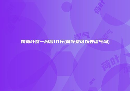 喝荷叶茶一周瘦10斤(荷叶茶可以去湿气吗)