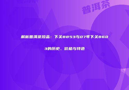 解析普洱茶珍品：下关8853与07年下关8603的历史、价格与特色
