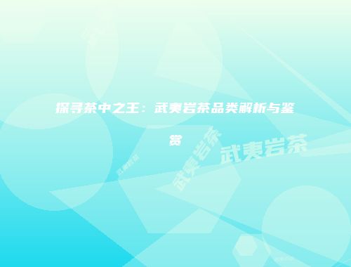 探寻茶中之王：武夷岩茶品类解析与鉴赏