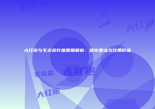 大红袍与毛尖茶叶保质期解析：储存要点与饮用价值