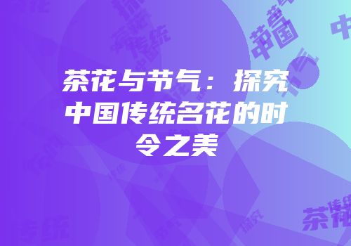 茶花与节气：探究中国传统名花的时令之美