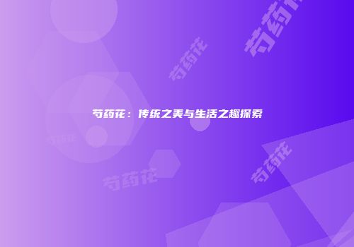 芍药花：传统之美与生活之趣探索