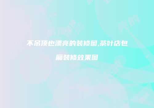不吊顶也漂亮的装修图,茶叶店包厢装修效果图