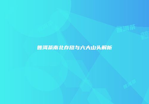 普洱茶南北存放与六大山头解析