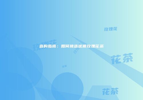 选购指南：如何挑选优质玫瑰花茶