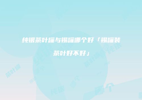 纯银茶叶罐与锡罐哪个好「锡罐装茶叶好不好」