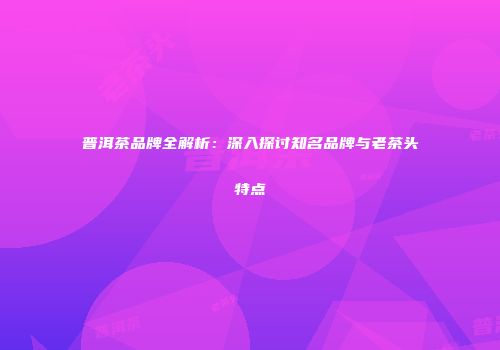 普洱茶品牌全解析：深入探讨知名品牌与老茶头特点