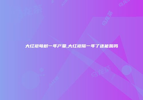 大红袍母树一年产量,大红袍隔一年了还能喝吗