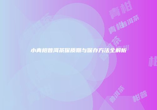 小青柑普洱茶保质期与保存方法全解析