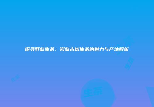 探寻野韵生茶：岩韵古树生茶的魅力与产地解析