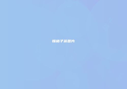 锡格子茶图片