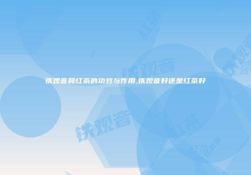 铁观音和红茶的功效与作用,铁观音好还是红茶好