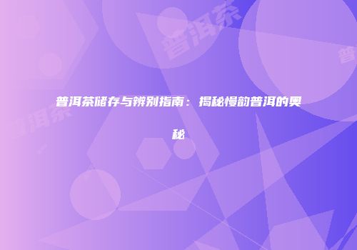普洱茶储存与辨别指南：揭秘慢韵普洱的奥秘