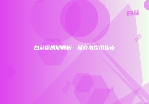 白茶保质期解析：储存与饮用指南
