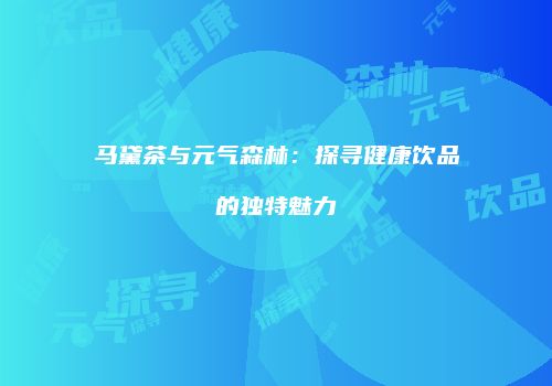 马黛茶与元气森林：探寻健康饮品的独特魅力
