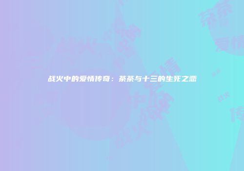 战火中的爱情传奇：茶茶与十三的生死之恋
