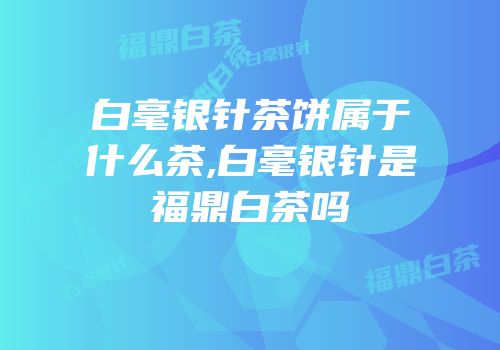 白毫银针茶饼属于什么茶,白毫银针是福鼎白茶吗