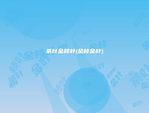 茶叶金枝叶(金枝金叶)