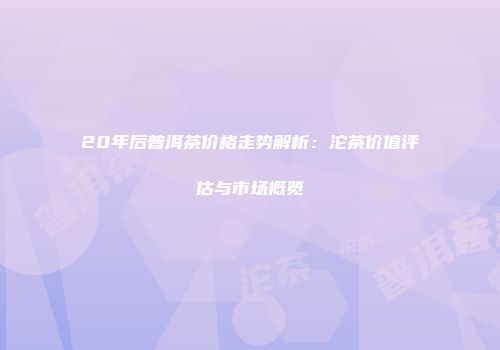 20年后普洱茶价格走势解析：沱茶价值评估与市场概览