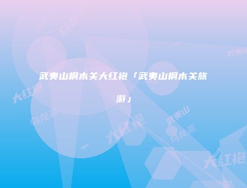 武夷山桐木关大红袍「武夷山桐木关旅游」